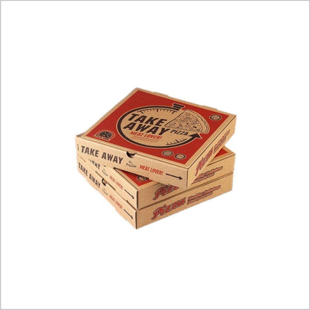 Logo Printed Pizza Packaging Boxes